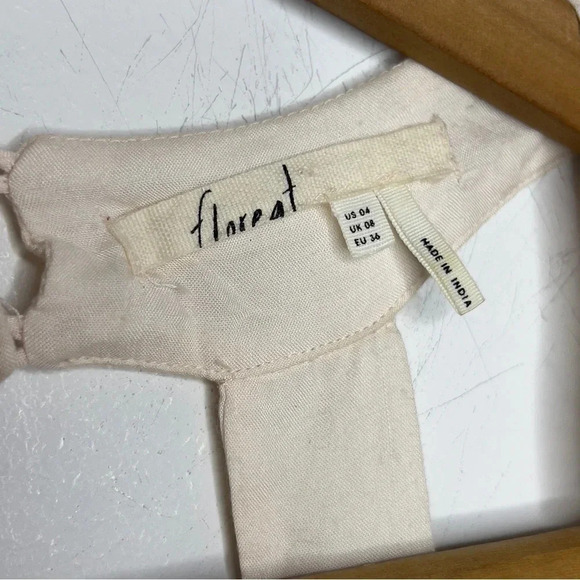 FLOREAT Anthropologie Pia Embroidered Beaded Trapeze Tank Top Blouse - Picture 7 of 11